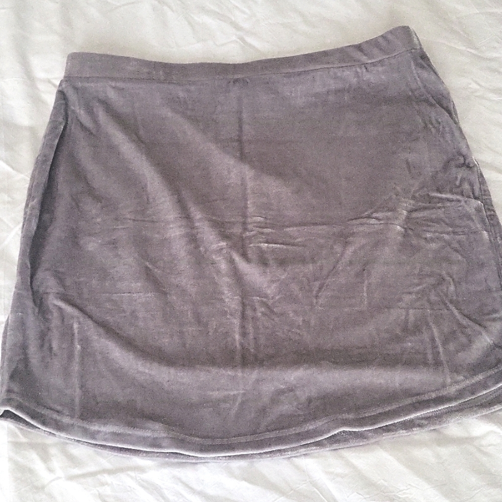 Forever 21 Velvet Mini Skirt